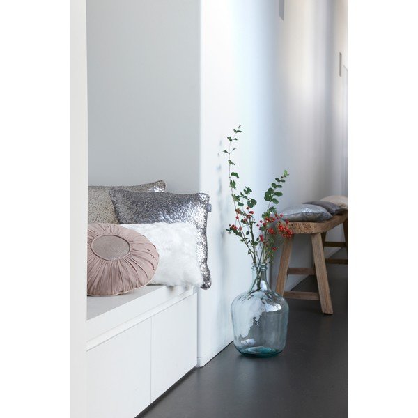 Różowa poduszka Walra Glitter, 45x45 cm-image-1