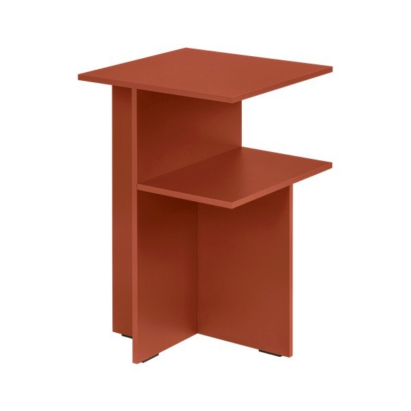 Szafka nocna z półką w kolorze terakoty Atik – noo.ma-image-4