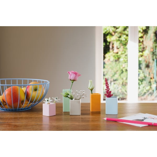 Zestaw 5 małych porcelanowych wazonów Remember Mini-image-2