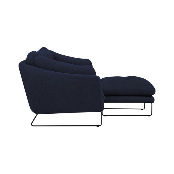 Zestaw ciemnoniebieskiej sofy i pufu Windsor & Co Sofas Comet-image-2