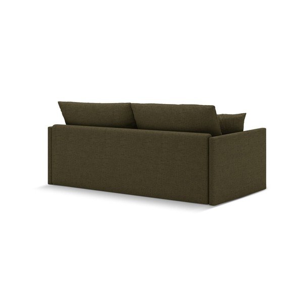 Zielona rozkładana sofa z tkaniny szenilowej 209 cm Shannon – Cosmopolitan Design-image-4
