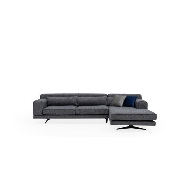 Ciemnoszara sofa narożna Artie Jivago, narożnik prawy-image-2