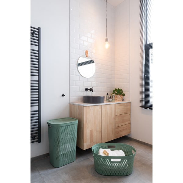 Zielony kosz na pranie Curver Infinity Hamper, 40 l-image-2