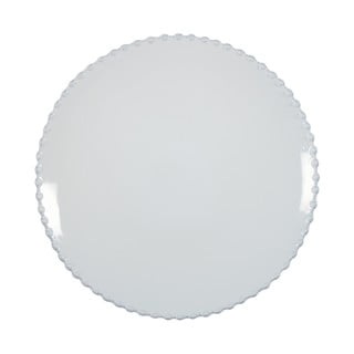 Biały talerz kamionkowy Costa Nova Pearl, ⌀ 28 cm