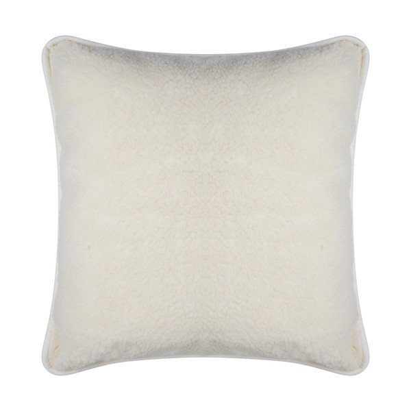 Biała poduszka z wełny merynosów Native Natural, 80x80 cm