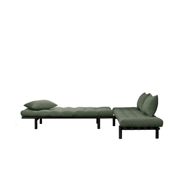 Sofa z zielonym pokryciem Karup Design Pace Black/Olive Green-image-3