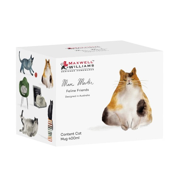 Biały porcelanowy kubek 400 ml Best Feline Friends – Maxwell & Williams-image-2