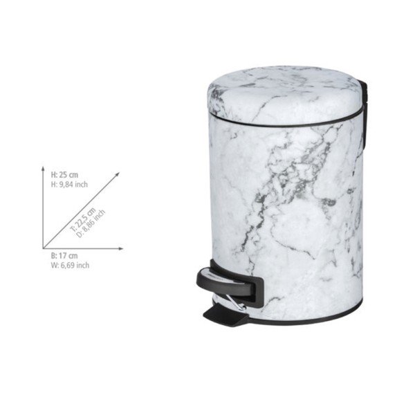 Kosz na śmieci z pedałem Wenko Onyx, 3 l-image-3