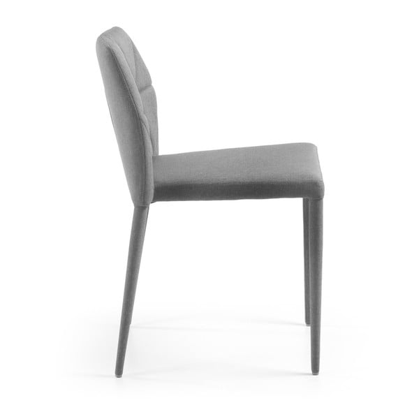 Zestaw 4 szarych krzeseł La Forma Gravite-image-1