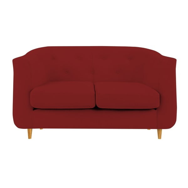 Czerwona sofa 2-osobowa Mel Art Michael