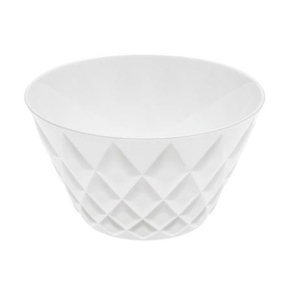 Biała misa z tworzywa sztucznego Koziol Crystal