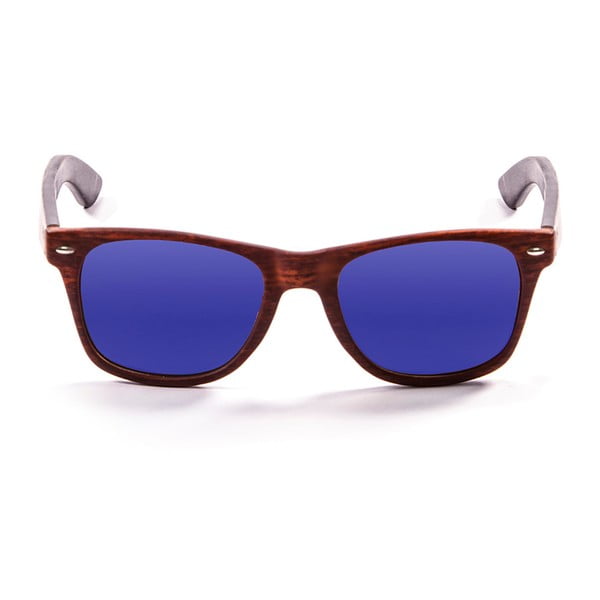 Drewniane okulary przeciwsłoneczne z niebieskimi szkłami PALOALTO Nob Hill Bryant