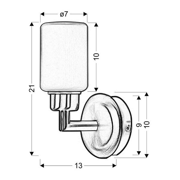 Ciemnoszary kinkiet Mirror – Candellux Lighting-image-2