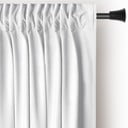 Biała aksamitna zasłona częściowo zaciemniająca (dimout) 140x270 cm Pleat – Restilo