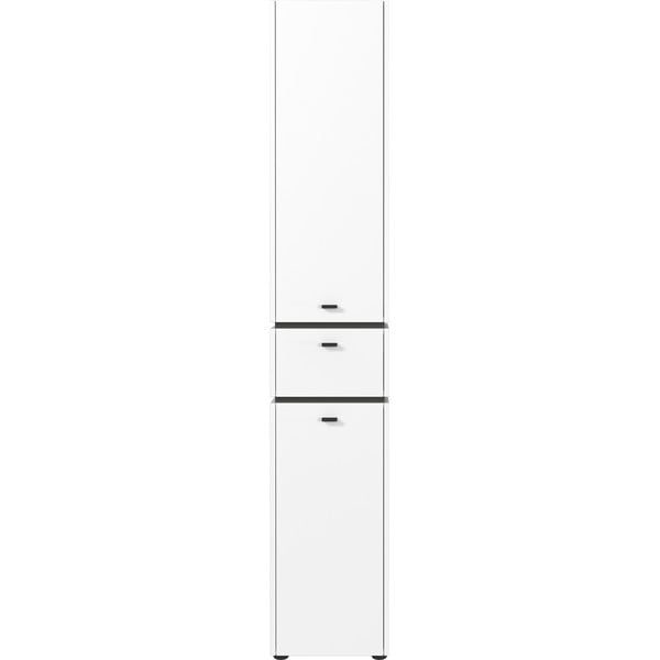 Biała wysoka szafka łazienkowa 34x189 cm Modesto – Germania