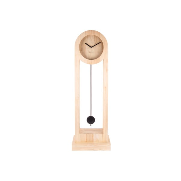 Drewniany zegar stojący Karlsson Lena, wys. 100 cm