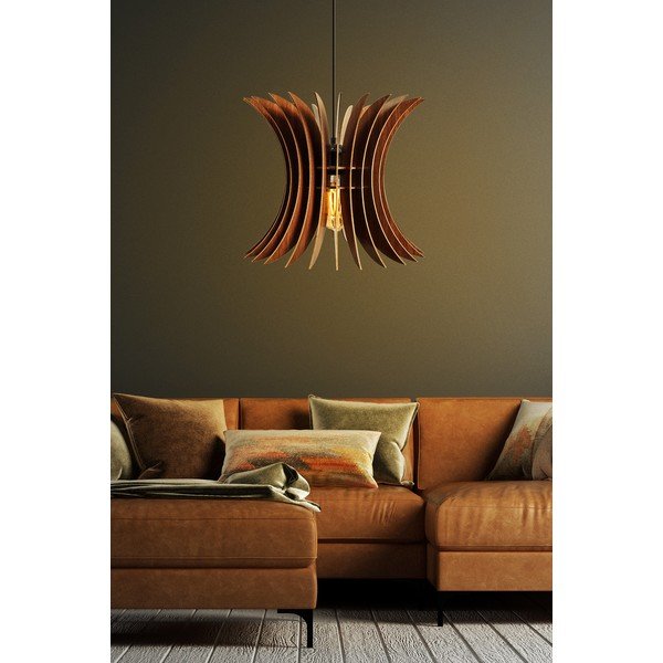 Lampa wisząca w naturalnym kolorze ø 35 cm – Opviq lights-image-1