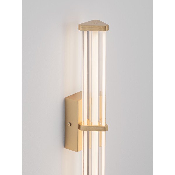 Metalowy kinkiet LED ze ściemniaczem w kolorze matowego złota Pheme – Nova Luce-image-3