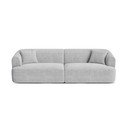 Jasnoszara sztruksowa sofa 255 cm Campi – Cosmopolitan Design