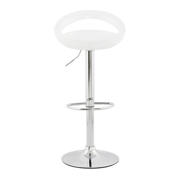 Biały regulowany stołek barowy Kokoon Design Venus