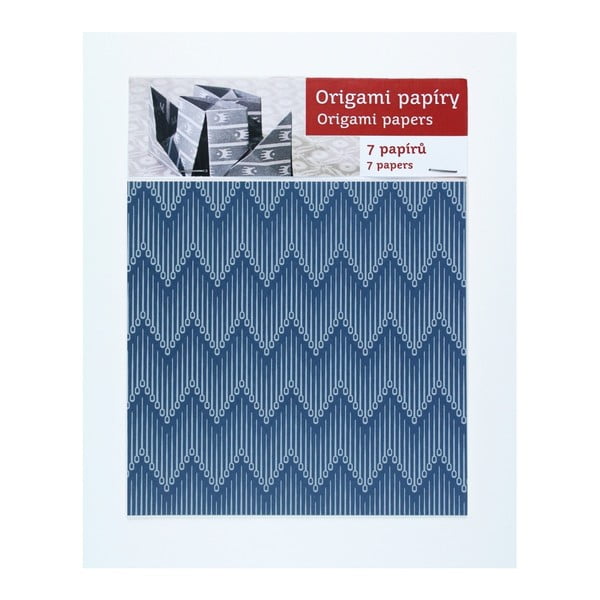 Niebiesko-białe
  papiery origami Calico