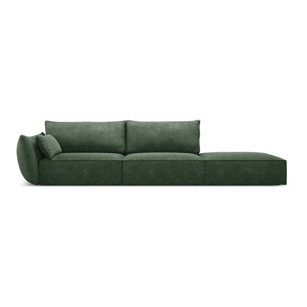 Ciemnozielony szezlong (lewostronny) Vanda – Mazzini Sofas