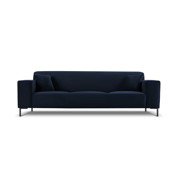 Niebieska aksamitna sofa Cosmopolitan Design Siena