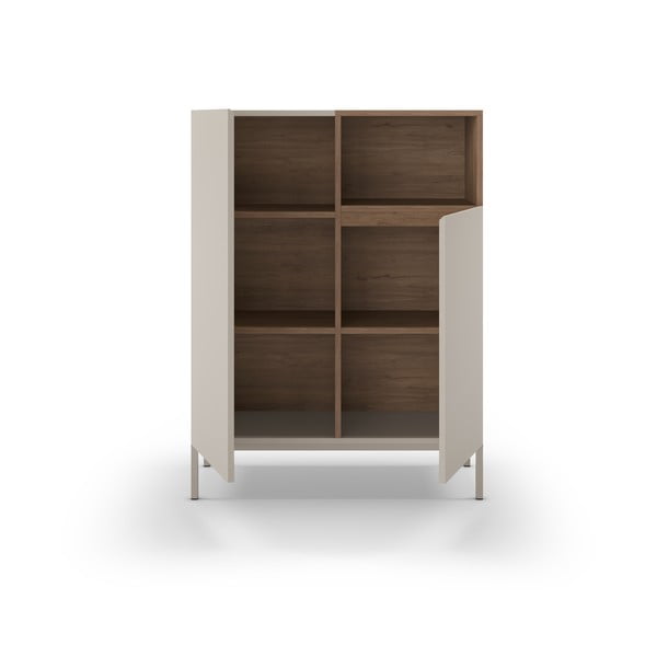 Kremowa szafka 90x120 cm Cailin – Marckeric-image-4