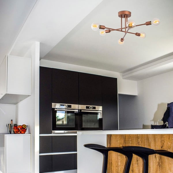 Lampa sufitowa w kolorze brązu 64x64 cm Flower – Opviq lights-image-1