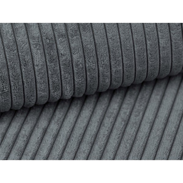 Ciemnoszary sztruksowy narożnik (lewostronny/z szezlongiem) Campi – Cosmopolitan Design-image-4