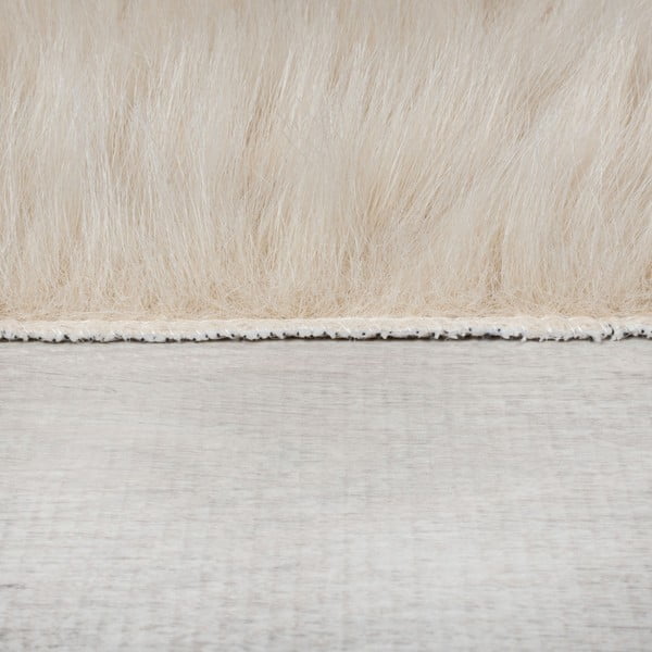 Kremowa syntetyczna skóra 80x150 cm Waffle Faux Fur – Flair Rugs-image-4