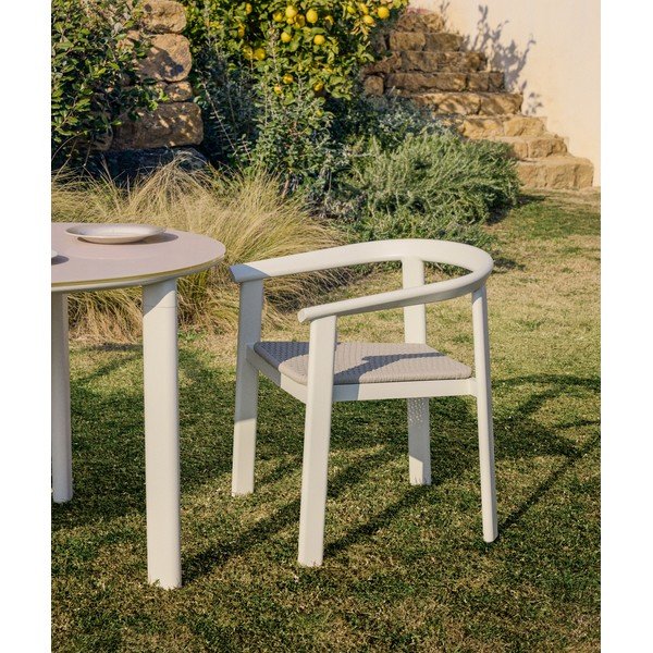 Kremowe krzesło ogrodowe Erice – Kave Home-image-1