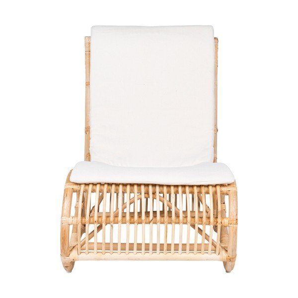 Biały fotel rattanowy House Nordic Valencia-image-1