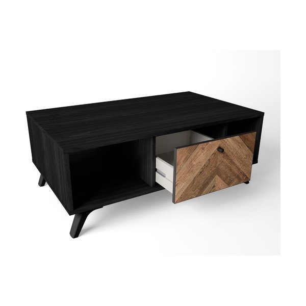 Czarny stolik 60x100 cm Chevrons – Marckeric-image-3