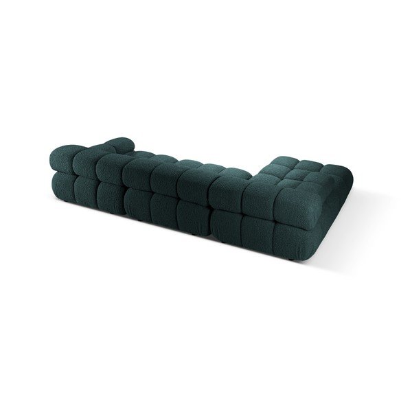 Morski narożnik modułowy z materiału bouclé (lewostronny/z szezlongiem) – Micadoni -image-1