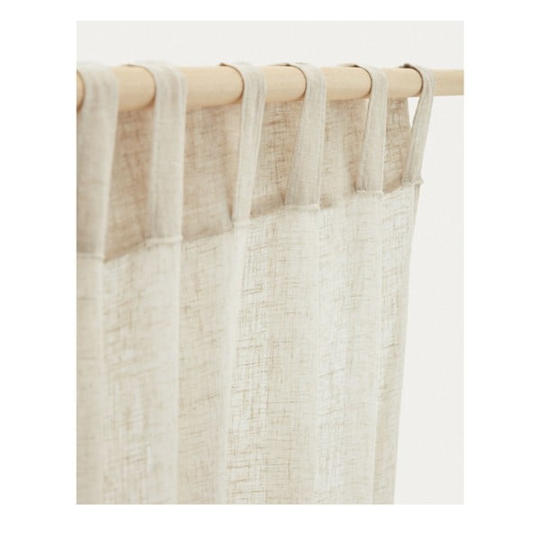 Beżowa zasłona 140x260 cm Mahina – Kave Home-image-2