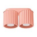 Brzoskwiniowa metalowa lampa punktowa 10x21 cm Zora – Sollux