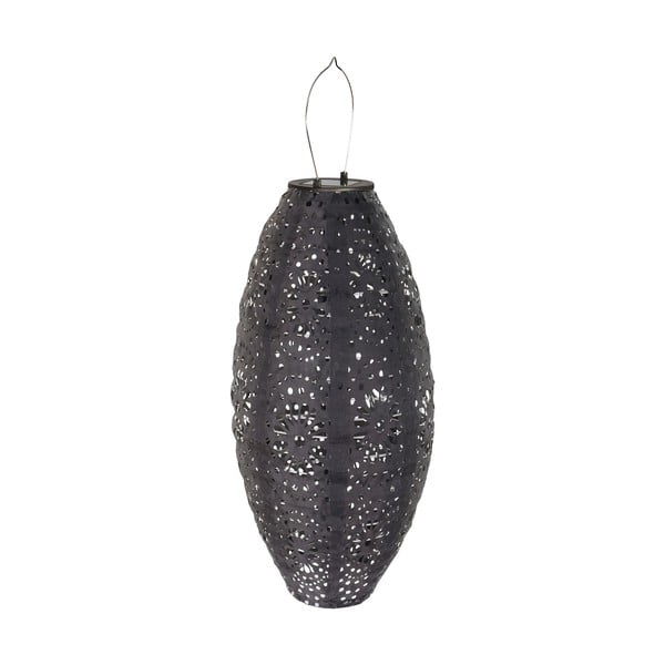 Ciemnoszary zewnętrzny lampion solarny LED (wysokość 40 cm) Foxdale – House Nordic