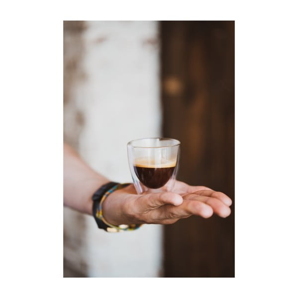 Szklane kubki na espresso/z podwójną ścianką zestaw 2 szt. 80 ml Amo – Vialli Design-image-2