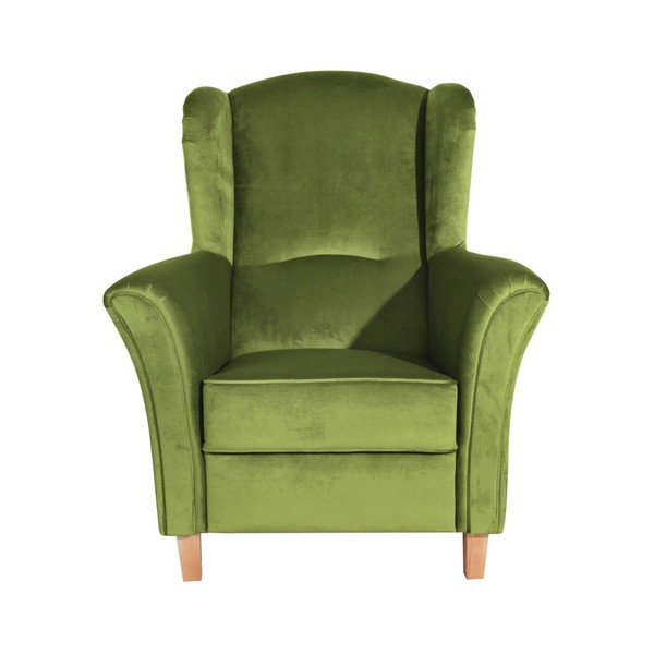 Zielony fotel Max Winzer Agnetha Suede-image-2