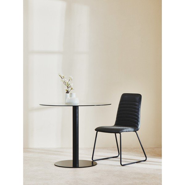 Okrągły stół ze szklanym blatem ø 90 cm Metropolitan – Premier Housewares-image-1
