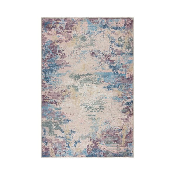 Niebiesko-fioletowy dywan z mieszanki włókien z recyklingu odpowiedni do prania 200x290 cm Reid – Flair Rugs