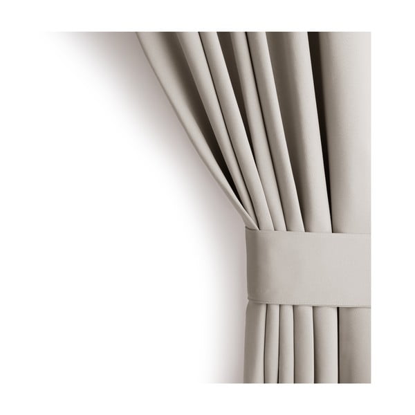 Beżowa zasłona częściowo zaciemniająca (dimout) 140x245 cm Kierra – Restilo-image-4