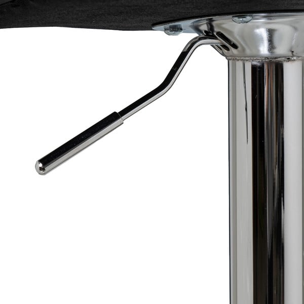 Czarne hokery z imitacji skóry z regulowaną wysokością zestaw 2 szt. (wysokość siedziska 93 cm) – Casa Selección-image-4