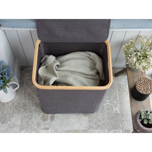 Tekstylny kosz na pranie 70 l Bamboo – Addis-image-4