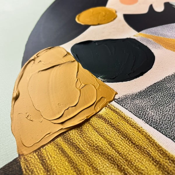 Obraz z ręcznie malowanymi elementami 70x100 cm Penelope – Styler-image-2