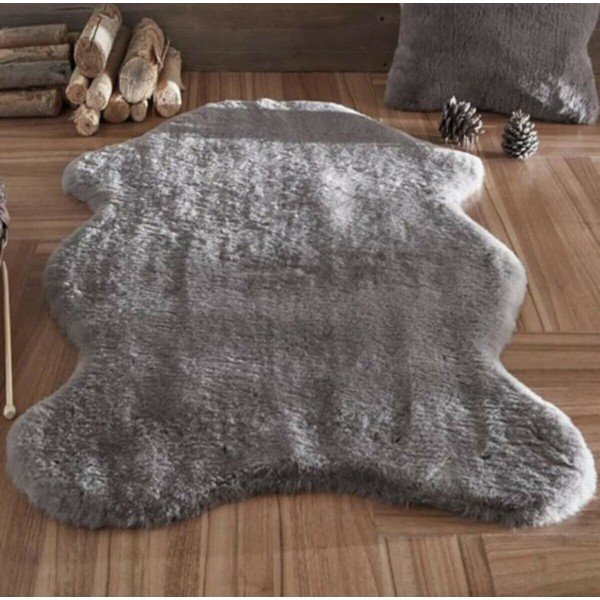 Antracytowa syntetyczna skóra 60x100 cm Pelush Anthracite – Mila Home-image-1