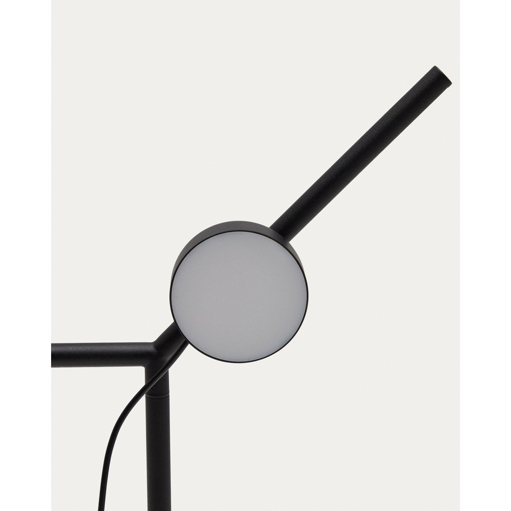 Czarna lampa stojąca LED ze ściemniaczem (wysokość 160 cm) Orey – Kave Home (zdjęcie 9)