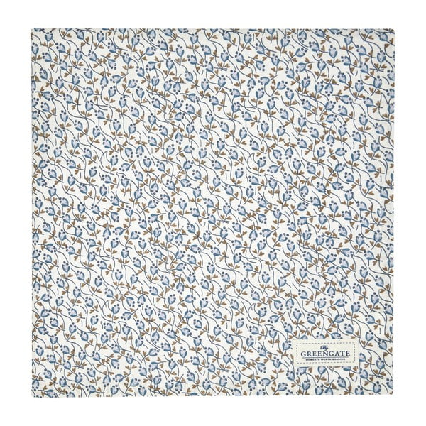 Niebiesko-biały bawełniany obrus Green Gate Addison, 150x150 cm