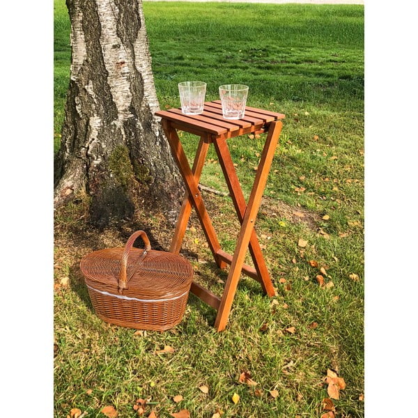 Stolik ogrodowy z litego drewna eukaliptusowego 27x29 cm Yakima – Garden Pleasure-image-1